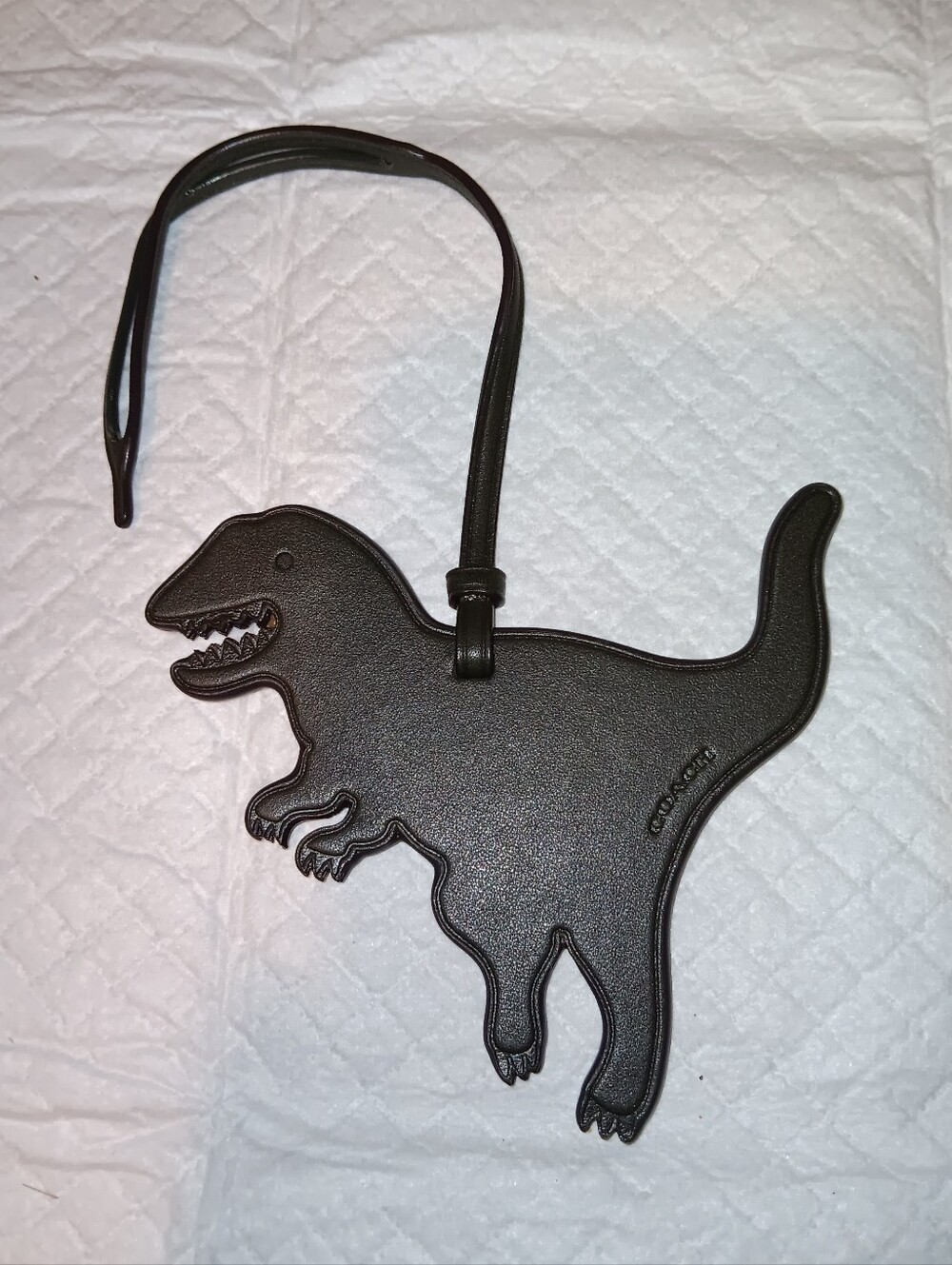 Coach Rexy Blackfull Grain Suede Bag Charm